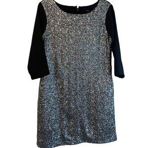 Black and Silver Sequin Dress, size‎ medium
